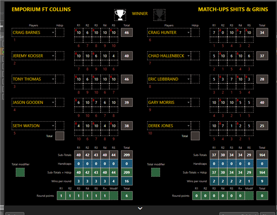 thurs a 1st playoff match